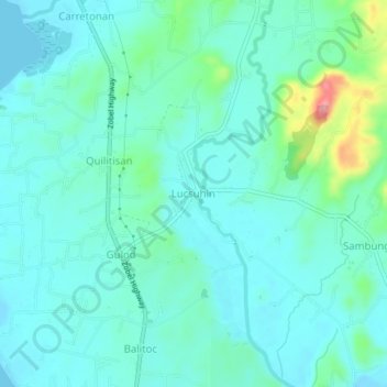 Lucsuhin地形图、海拔、地势