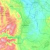 Wrexham地形图、海拔、地势