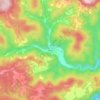 Dunns地形图、海拔、地势