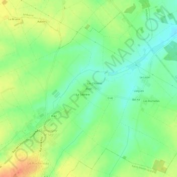 Puze地形图、海拔、地势