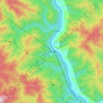 大源镇地形图、海拔、地势
