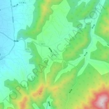 营城村地形图、海拔、地势