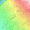 Trois Mares地形图、海拔、地势