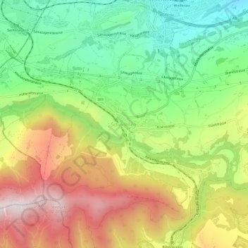Schindellegi地形图、海拔、地势