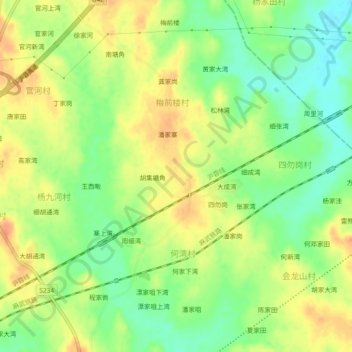 蔡家独地形图、海拔、地势