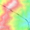 平石板地形图、海拔、地势