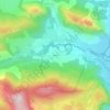 Banat地形图、海拔、地势