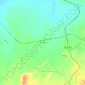 Navapara地形图、海拔、地势