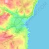 Stonehaven地形图、海拔、地势