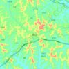 横山镇地形图、海拔、地势