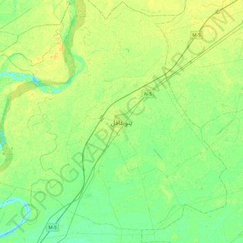 Pano Aqil地形图、海拔、地势