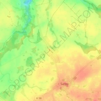 Ganschendorf地形图、海拔、地势