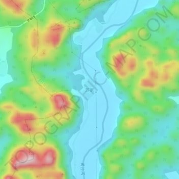 苏家地形图、海拔、地势