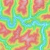 Bartley地形图、海拔、地势