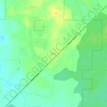 Margie地形图、海拔、地势
