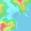 Robin Hood Bay地形图、海拔、地势