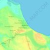 Bagamoyo地形图、海拔、地势
