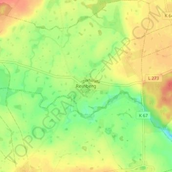 Reinberg地形图、海拔、地势
