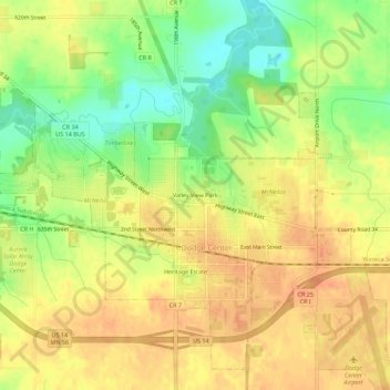 Valley View Park地形图、海拔、地势