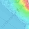 Plage地形图、海拔、地势