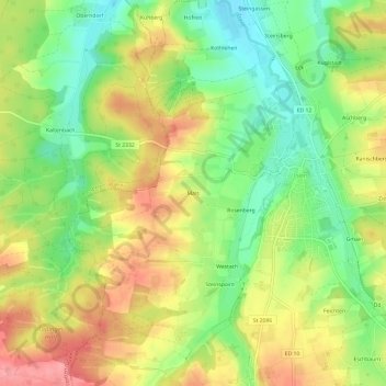 Mais地形图、海拔、地势