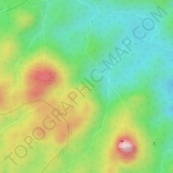 Castelinho地形图、海拔、地势