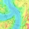 朝天门地形图、海拔、地势