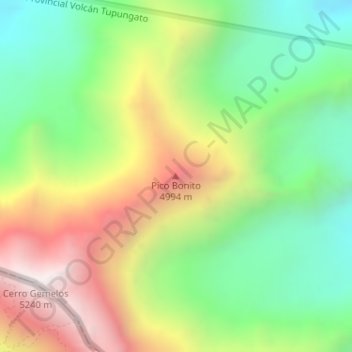 Pico Bonito地形图、海拔、地势