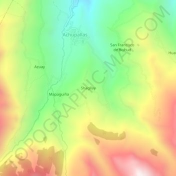 Shagllay地形图、海拔、地势