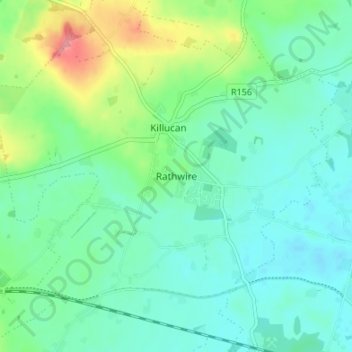 Rathwire地形图、海拔、地势