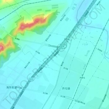 鲅鱼圈区地形图、海拔、地势