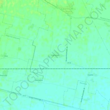 Vighizzolo地形图、海拔、地势