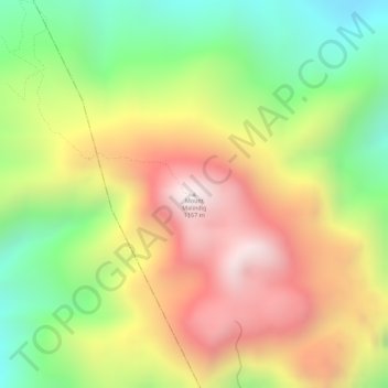 Mount Malindig地形图、海拔、地势