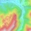 三角湖山地形图、海拔、地势