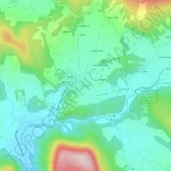 Oryant地形图、海拔、地势