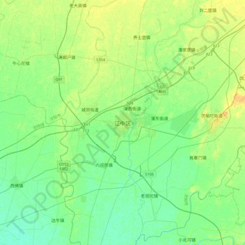 辽中区地形图、海拔、地势