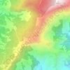 Simjung地形图、海拔、地势
