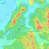 谢屋地形图、海拔、地势