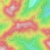白云峰地形图、海拔、地势