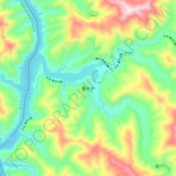 雅长乡地形图、海拔、地势