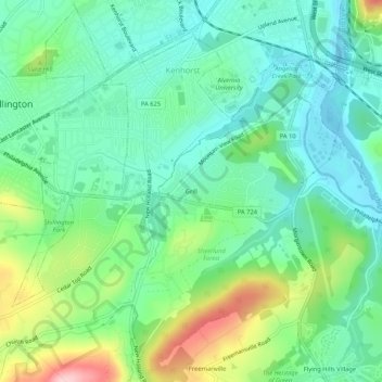 Grill地形图、海拔、地势