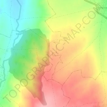 Cristiano地形图、海拔、地势