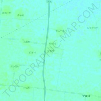 前衙村地形图、海拔、地势
