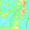 山坝地形图、海拔、地势
