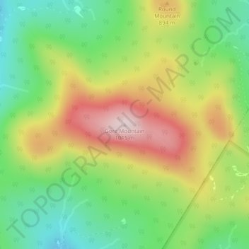 Gore Mountain地形图、海拔、地势
