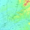 沈北新区地形图、海拔、地势
