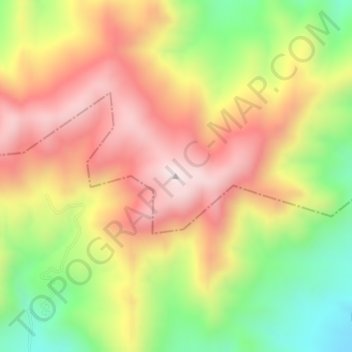 封龍山地形图、海拔、地势