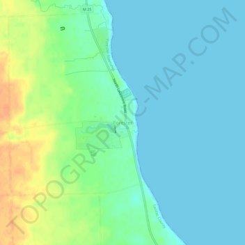 Forester地形图、海拔、地势