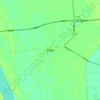 柴湖镇地形图、海拔、地势