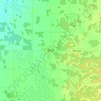 Vita地形图、海拔、地势